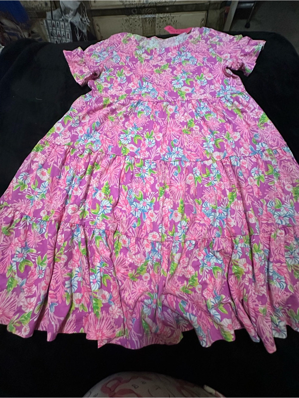 Lilly Pulitzer Brand NEW w/tag “JODEE” Pink Floral Tiered Dress